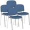 ISO Chrome Frame Stacking Chair, Quest Limpet, Pack of 4