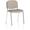 ISO Chrome Frame Stacking Chair, Quest Salt, Pack of 4