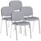 ISO Chrome Frame Stacking Chair, Quest Shell, Pack of 4
