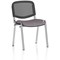 ISO Chrome Frame Mesh Back Stacking Chair, Rivet Fuse, Pack of 4