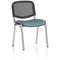 ISO Chrome Frame Mesh Back Stacking Chair, Rivet Quench, Pack of 4