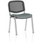 ISO Chrome Frame Mesh Back Stacking Chair, Rivet Tensile, Pack of 4