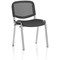ISO Chrome Frame Mesh Back Stacking Chair, Quest Mussel, Pack of 4
