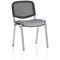 ISO Chrome Frame Mesh Back Stacking Chair, Quest Shell, Pack of 4