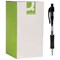 Q-Connect Retractable Ballpoint Pen, Black, Pack of 10