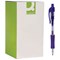 Q-Connect Retractable Ballpoint Pen, Blue, Pack of 10