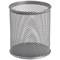 Q-Connect Mesh Pen Pot, Silver