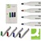 Q-Connect Drywipe Marker Pen, Assorted, Pack of 10