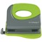 Q-Connect 2 Hole Punch, Capacity 20 Sheets, Green and Grey