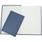 Q-Connect Casebound Manuscript Book, A4, Ruled & Indexed A-Z, 192 Pages, Blue