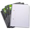 Q-Connect Wirebound Pad, A4, Ruled Feint & Perforated, 160 Pages, Grey, Pack of 5