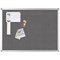 Q-Connect Noticeboard, Aluminium Trim, W1800xH1200mm, Grey
