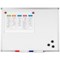 Q-Connect Magnetic Whiteboard, Aluminium Frame, 1200x900mm