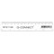 Q-Connect Metric and Imperial Ruler Clear 150mm
