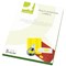 Q-Connect Multi-Purpose Label, 99.1x38mm.1, 14 per Sheet, Fluorescent Yellow, Pack of 100 Sheets.
