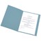 Q-Connect Square Cut Folders, 250gsm, Foolscap, Blue, Pack of 100