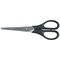 Q-Connect Ergonomic All Purpose Scissors, Stainless Steel, 170mm, Black