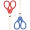 Q-Connect Ergonomic All Purpose Scissors, Stainless Steel, 130mm, Red or Blue