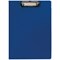 Q-Connect PVC Foldover Clipboard, Foolscap, Blue