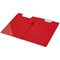 Q-Connect PVC Foldover Clipboard, Foolscap, Red