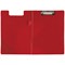 Q-Connect PVC Foldover Clipboard, Foolscap, Red