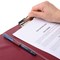 Q-Connect PVC Foldover Clipboard, Foolscap, Red