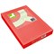 Q-Connect A4 Coloured Paper, Bright Red, 80gsm, Ream (500 Sheets)