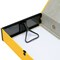 Q-Connect Box File, 75mm Spine, Foolscap, Yellow, Pack of 5
