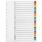 Q-Connect Reinforced Board Index Dividers, A-Z, Multicolour Tabs, A4, White Q-Connect Reinforced Board Index Dividers, A-Z, Multicolour Tabs, A4, White