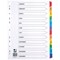 Q-Connect Reinforced Board Index Dividers, Jan-Dec, Multicolour Tabs, A4, White Q-Connect Reinforced Board Index Dividers, Jan-Dec, Multicolour Tabs, A4, White