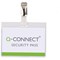 Q-Connect Security Badge, 90x60mm, Pack of 25