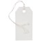 Strung Ticket 37x24mm White (Pack of 1000) KF01618