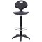 Jemini High Rise Factory Chair, Polyurethane, Black