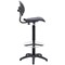 Jemini High Rise Factory Chair, Polyurethane, Black