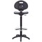Jemini High Rise Factory Chair, Polyurethane, Black