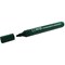 Q-Connect Permanent Marker Pen Bullet Tip Green (Pack of 10)