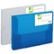 Q-Connect Elasticated Box File, 30mm Spine, Foolscap, Clear