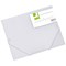 Q-Connect 3 Flap Elasticated Folder, A4, Clear