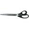 Q-Connect Ergonomic All Purpose Scissors, Stainless Steel, 255mm, Black