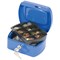 Q-Connect Cash Box 6 Inch - Blue