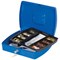 Q-Connect Cash Box 12 Inch - Blue