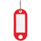Q-Connect Key Fobs with 2 Punched Holes Red Pack of 100 KF02691