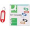 Q-Connect Key Fobs with 2 Punched Holes Red Pack of 100 KF02691