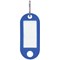 Q-Connect Key Fobs with 2 Punched Holes Blue Pack of 100 KF02694