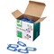 Q-Connect Key Fobs with 2 Punched Holes Blue Pack of 100 KF02694