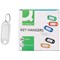 Q-Connect Key Fobs with 2 Punched Holes White Pack of 100 KF02695