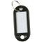 Q-Connect Key Fobs with 2 Punched Holes Black Pack of 100 KF02696