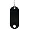 Q-Connect Key Fobs with 2 Punched Holes Black Pack of 100 KF02696