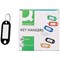 Q-Connect Key Fobs with 2 Punched Holes Black Pack of 100 KF02696