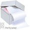 Q-Connect Computer Listing Paper, 2 Part, 11 inch x 241mm, Perforated, White & Pink Sheets, Box (1000 Sheets)